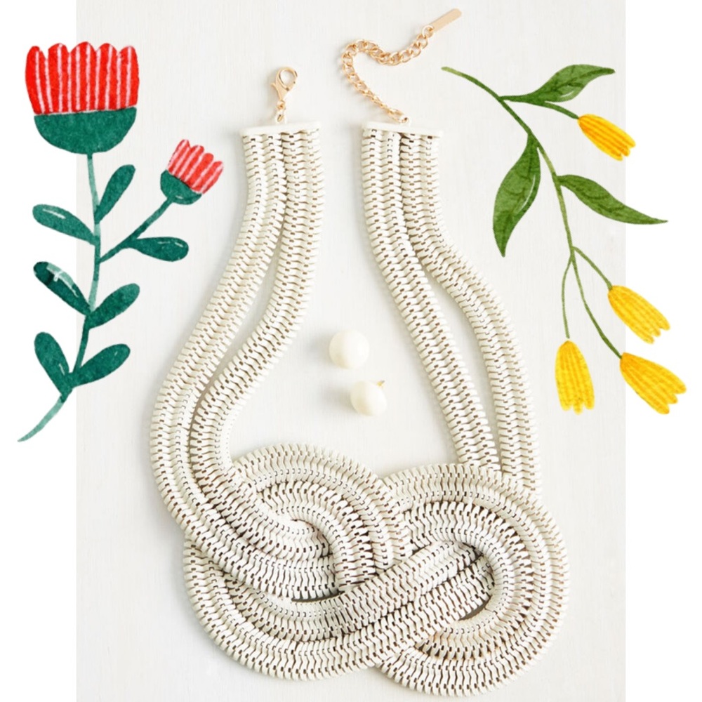 Modcloth Mika Nautical Knot Necklace (No Earrings)